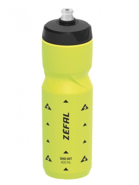 Trinkflasche Zefal Sense Soft 80 800ml, neon gelb, Höhe 229mm