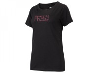 iXS Brand Women Tee T-Shirt, Black-Aubergine, 40
