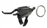 S+B-Hebel Shimano ST-EF 500 2-Finger 3-fach links, V-Brake, 1800mm, schwarz