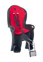 Kindersitz Hamax Kiss schwarz/rot Befestigung Rahmenrohr