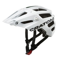 Cratoni Helm AllTrack MTB weiß gummiert Gr. S/M 54-58 cm