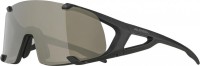 Alpina Sonnenbrille Hawkeye Q-Lite Rahmen sw matt Glas si verspiegelt Kat.3