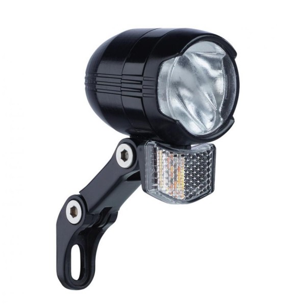 Büchel Front-Scheinwerfer Shiny 80 LED schwarz  mit Standlicht und Sensor StVZO