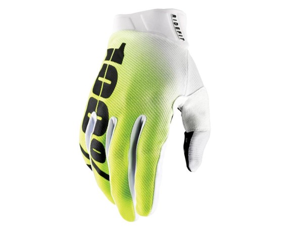 100% Ridefit Gloves, Korp Yellow, L