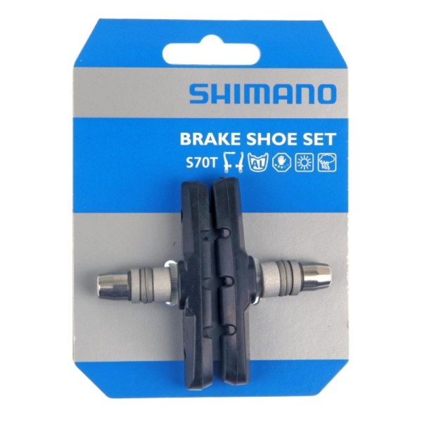 Shimano Bremsschuhe S70T Bremsbeläge für V-Brake Blister