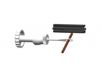 MaXalami Revolver Tubeless Flicken Reservoir Werkzeug + 4 Flickstreifen