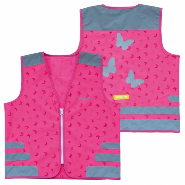 Sicherheitsweste Wowow Nutty Jacket für Kinder pink mit Refl.-Streifen - Größe: XS