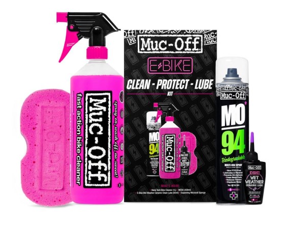 Muc Off E-Bike Clean, Protect & Lube Kit Wet Lube Version, black