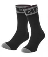 Socken SealSkinz Scoulton schwarz/grau, Gr. L