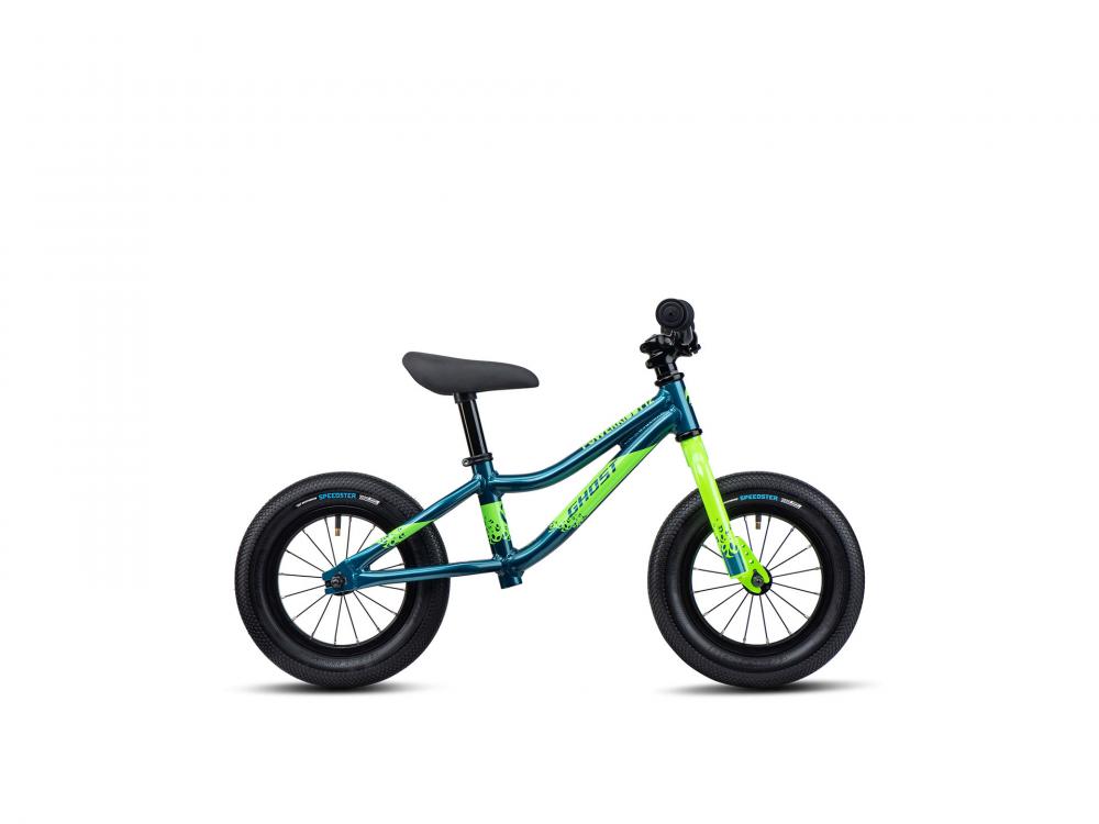 GHOST Laufrad Powerkiddy 12 Dirty blue/metallic lime - Laufräder Funsport | | glossy