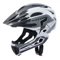 Cratoni Helm C-Maniac Pro MTB weiß/schwarz matt Gr. M/L 54-58 cm