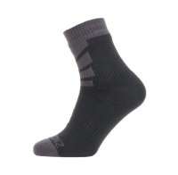 Socken SealSkinz Warm Weather Ankle Gr.L (43-46) schwarz/grau wasserdicht