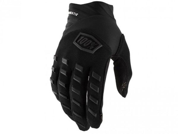 100% Airmatic Youth Gloves, Black/Charcoal, M