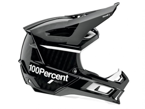 100% Aircraft 2 helmet, black/white, XL